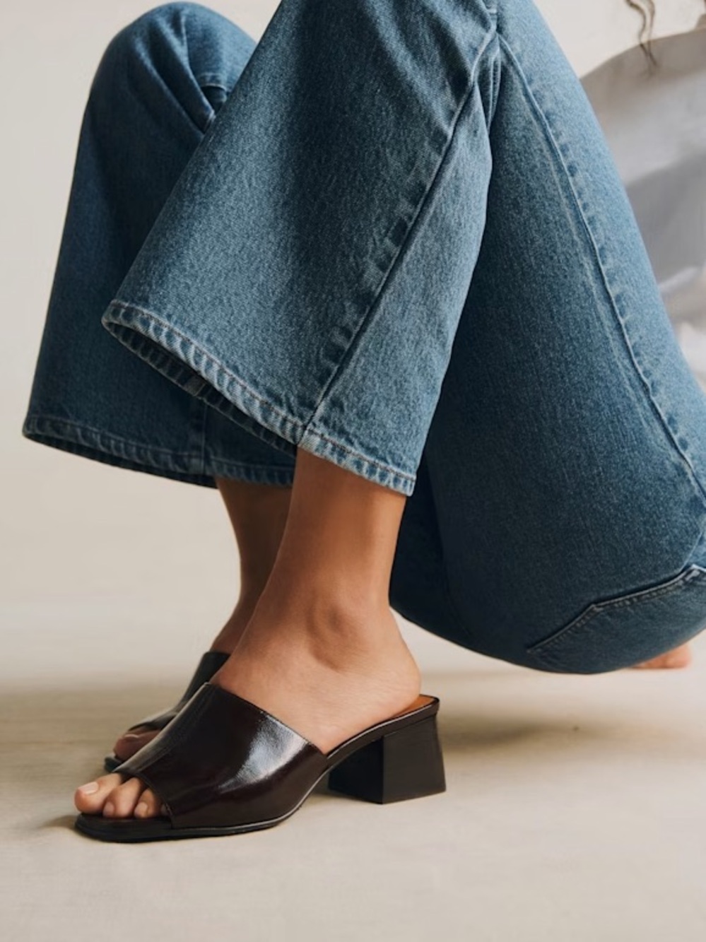 Sézane Doriane Mules in Vintage Chocolate FR 39 / US 8